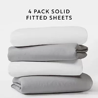 Casual Comfort 4 Pack Fitted Sheet