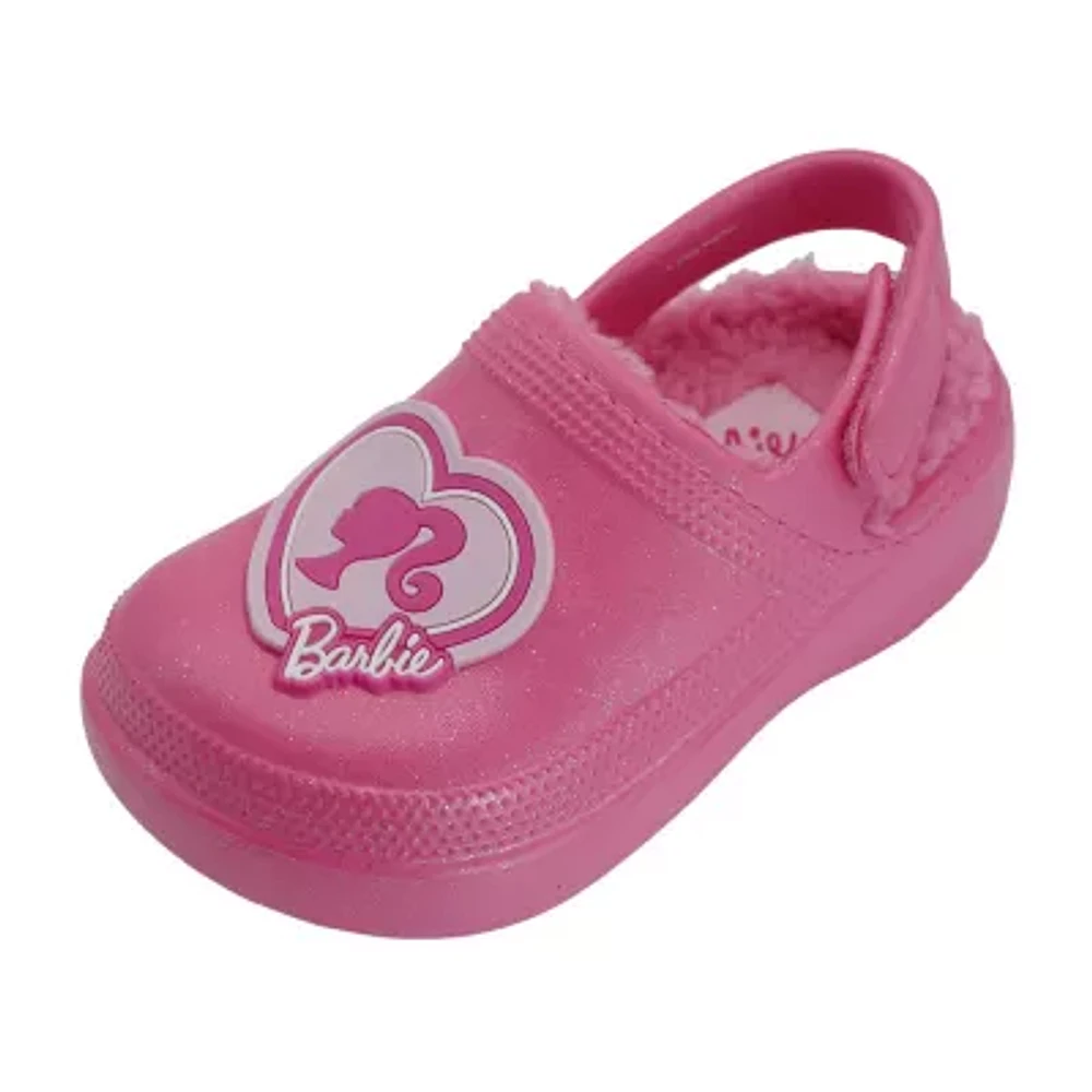 Toddler Girls Barbie Faux Fur Clogs