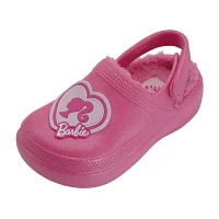 Toddler Girls Barbie Faux Fur Clogs