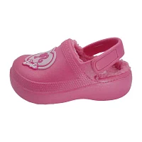 Toddler Girls Barbie Faux Fur Clogs