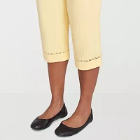 Alfred Dunner Rise And Shine Womens Capri Pants