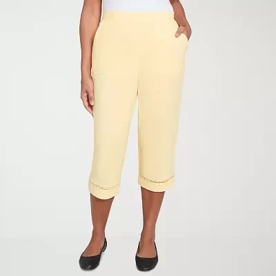 Alfred Dunner Rise And Shine Womens Capri Pants