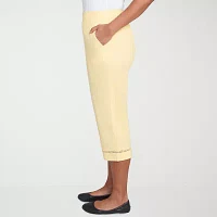 Alfred Dunner Rise And Shine Womens Capri Pants