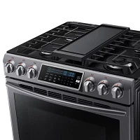 Samsung 5.8 cu. ft. Slide-In Gas Range With Self-Cleaning Dual Convection Oven