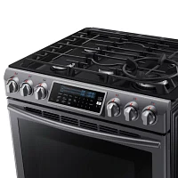 Samsung 5.8 cu. ft. Slide-In Gas Range With Self-Cleaning Dual Convection Oven