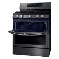 Samsung 5.8 cu. ft. Smart Wi-Fi Enabled Flex Duo™ With Dual Door Freestanding Gas Range