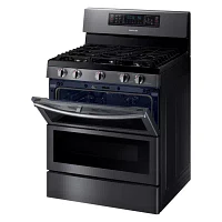 Samsung 5.8 cu. ft. Smart Wi-Fi Enabled Flex Duo™ With Dual Door Freestanding Gas Range