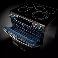 Samsung 5.8 cu. ft. Smart Wi-Fi Enabled Flex Duo™ With Dual Door Slide-In Double Oven Electric Range