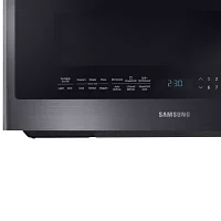 Samsung 2.1 cu. ft. PowerGrill™ Over-the-Range Microwave with Ceramic Enamel Interior and Glass Touch Controls