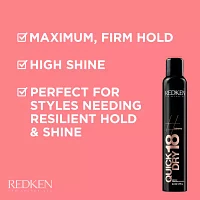 Redken Quick Dry 18 Instant Finishing Medium Hold Hair Spray - 9.8 oz.