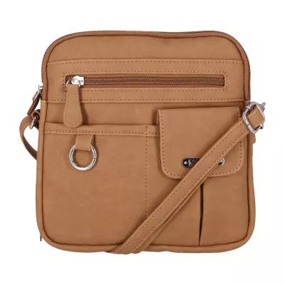 Piper Multi Pocket Crossbody Bag, Hazelnut