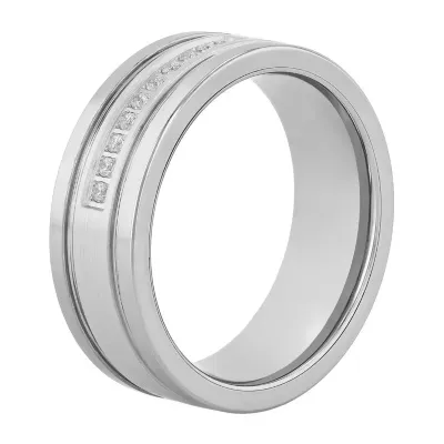 8MM 1/10 CT. T.W. Tungsten Wedding Band