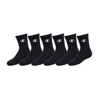 Champion Big Boys 6 Pair Crew Socks