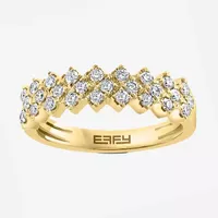 Effy  1/2 CT. T.W. Natural White Diamond 14K Gold Cluster Band