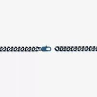 Stainless Steel Inch Solid Curb Chain Necklace