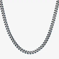 Stainless Steel Inch Solid Curb Chain Necklace