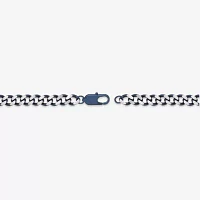 Stainless Steel Inch Solid Curb Chain Necklace