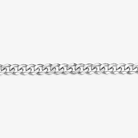 Mens Stainless Steel 22" 11mm Beveled Curb Chain