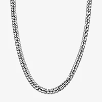 Mens Stainless Steel 22" 9mm Beveled Curb Chain