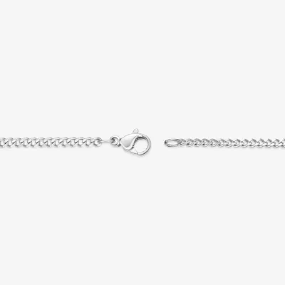 Mens Stainless Steel 18" 2mm Curb Chain