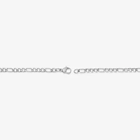 Mens Stainless Steel 24" 4mm Figaro Chain Necklace