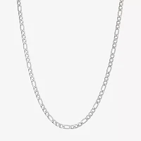 Mens Stainless Steel 24" 4mm Figaro Chain Necklace