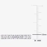 3MM 2 1/2 CT. T.W. Lab Created White Moissanite Sterling Silver Eternity Wedding Band