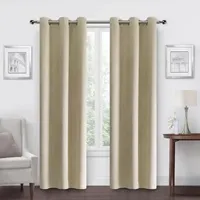 Regal Home Prelude Grommet Top Energy Saving Blackout Set of 2 Curtain Panels