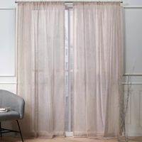 Nicole Miller Belfry Sheer Rod Pocket Set of 2 Curtain Panel