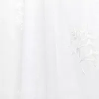 Nicole Miller Mabel Rod Pocket Embroidered Sheer Set of 2 Curtain Panels