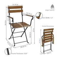 Casual Pair Patio Dining Chair