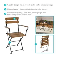Casual Pair Patio Dining Chair