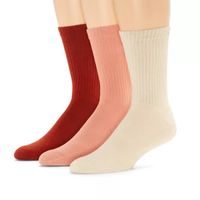 mutual weave 3 Pair Crew Socks Mens