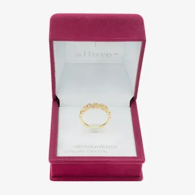 Sparkle Allure Crystal 14K Gold Over Brass Heart Band