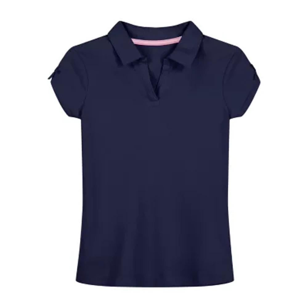 IZOD Little & Big Girls Stretch Fabric Short Sleeve Polo Shirt