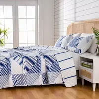 Linery Patchwork Stripe Reversible Quilt Set