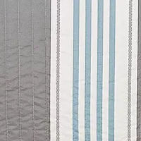 Linery Coastal Stripe Reversible Quilt Set