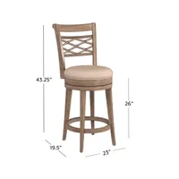 Chesney Counter Height Swivel Bar Stool