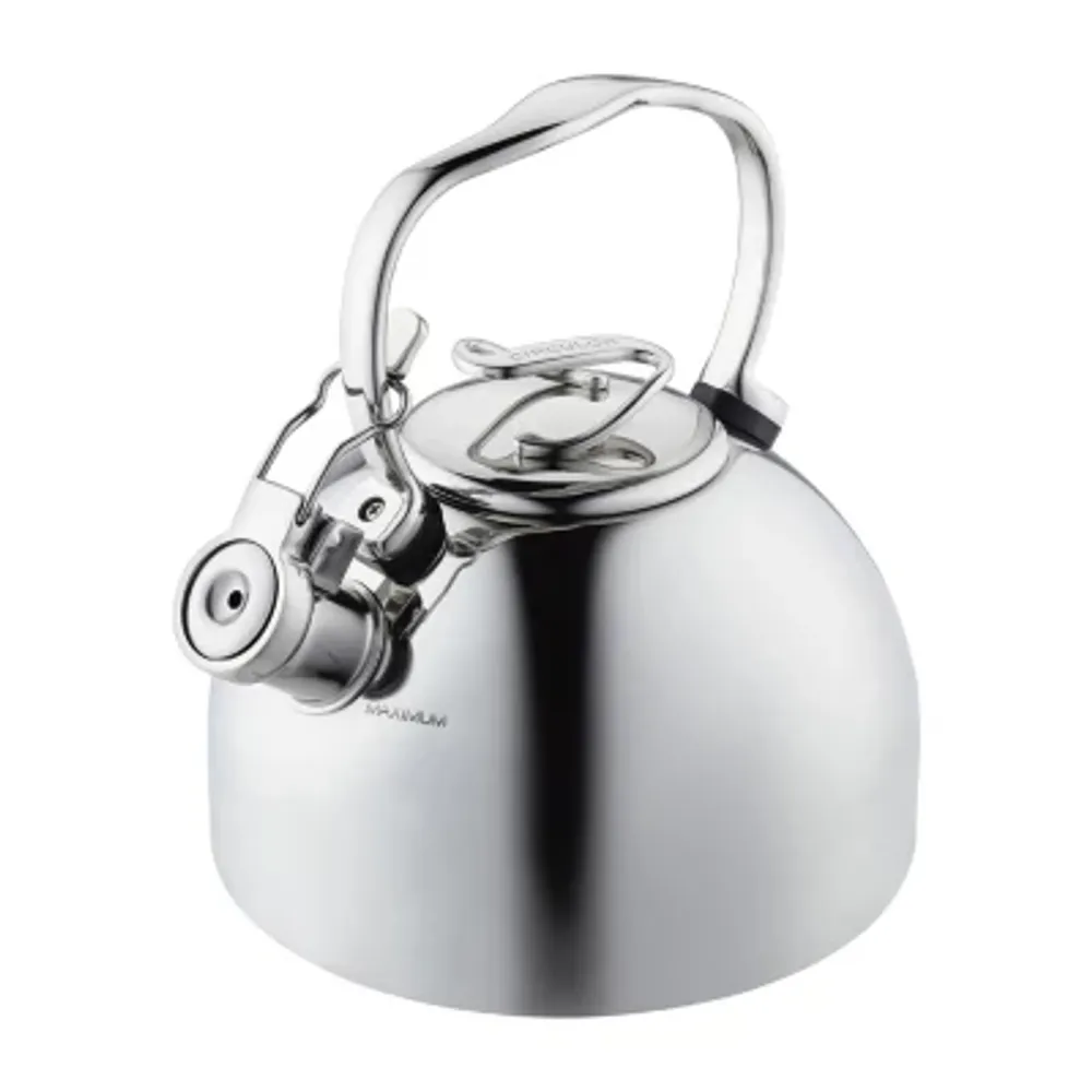 Circulon Enamel On Steel 2-Qt. Whistling Induction Tea Kettle with Flip-Up Spout