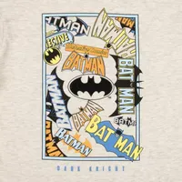Little & Big Boys Crew Neck Short Sleeve Batman Graphic T-Shirt