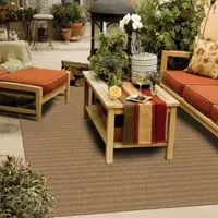 Covington Home Kehlani Tonal Stripe Indoor Outdoor Rectangular Accent Rug