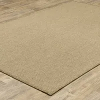 Covington Home Kehlani Flat Woven Solid Indoor Outdoor Rectangular Accent Rug