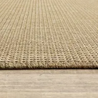 Covington Home Kehlani Flat Woven Solid Indoor Outdoor Rectangular Accent Rug