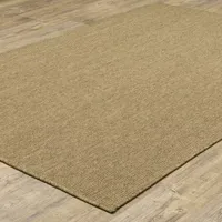 Covington Home Kehlani Flat Woven Solid Indoor Outdoor Rectangular Accent Rug