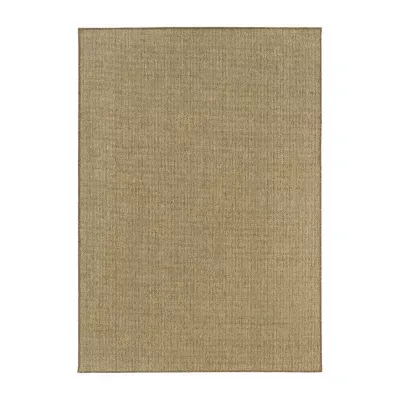 Covington Home Kehlani Flat Woven Solid Indoor Outdoor Rectangular Accent Rug