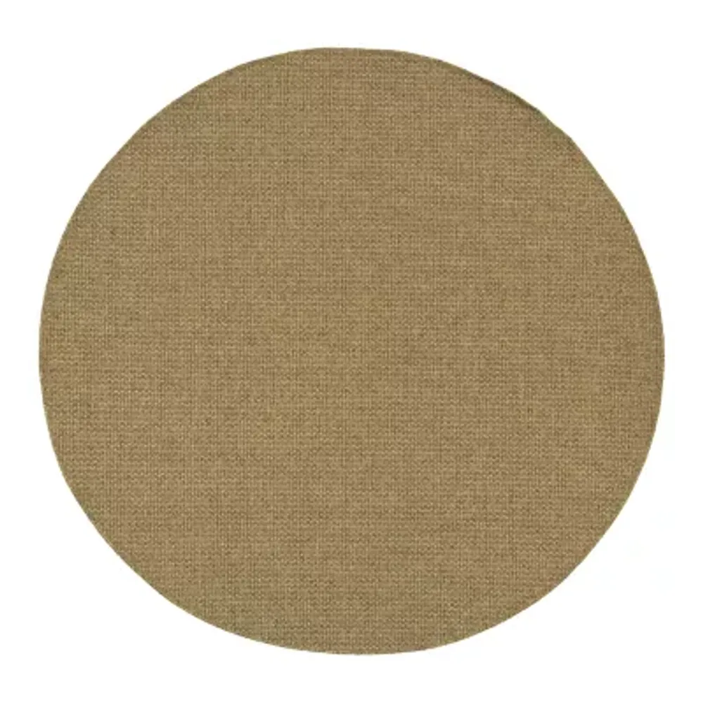 Covington Home Kehlani Panama Weave 7'10"X7'10" Indoor Outdoor Round Area Rug