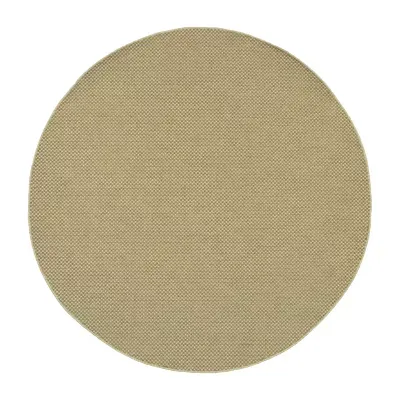 Covington Home Kehlani Flat Weave 7'10"X7'10" Indoor Outdoor Round Area Rug