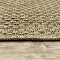 Covington Home Kehlani Flat Weave 7'10"X7'10" Indoor Outdoor Round Area Rug