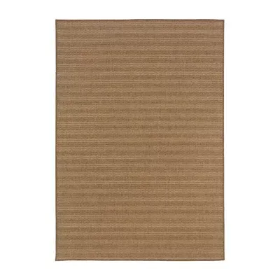 Covington Home Kehlani Tonal Stripe Indoor Outdoor Rectangular Area Rug