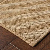 Covington Home Kehlani Chevron Stripe Indoor Outdoor Rectangular Area Rug